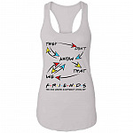 friend tank, White, Ladies Racerback Tank