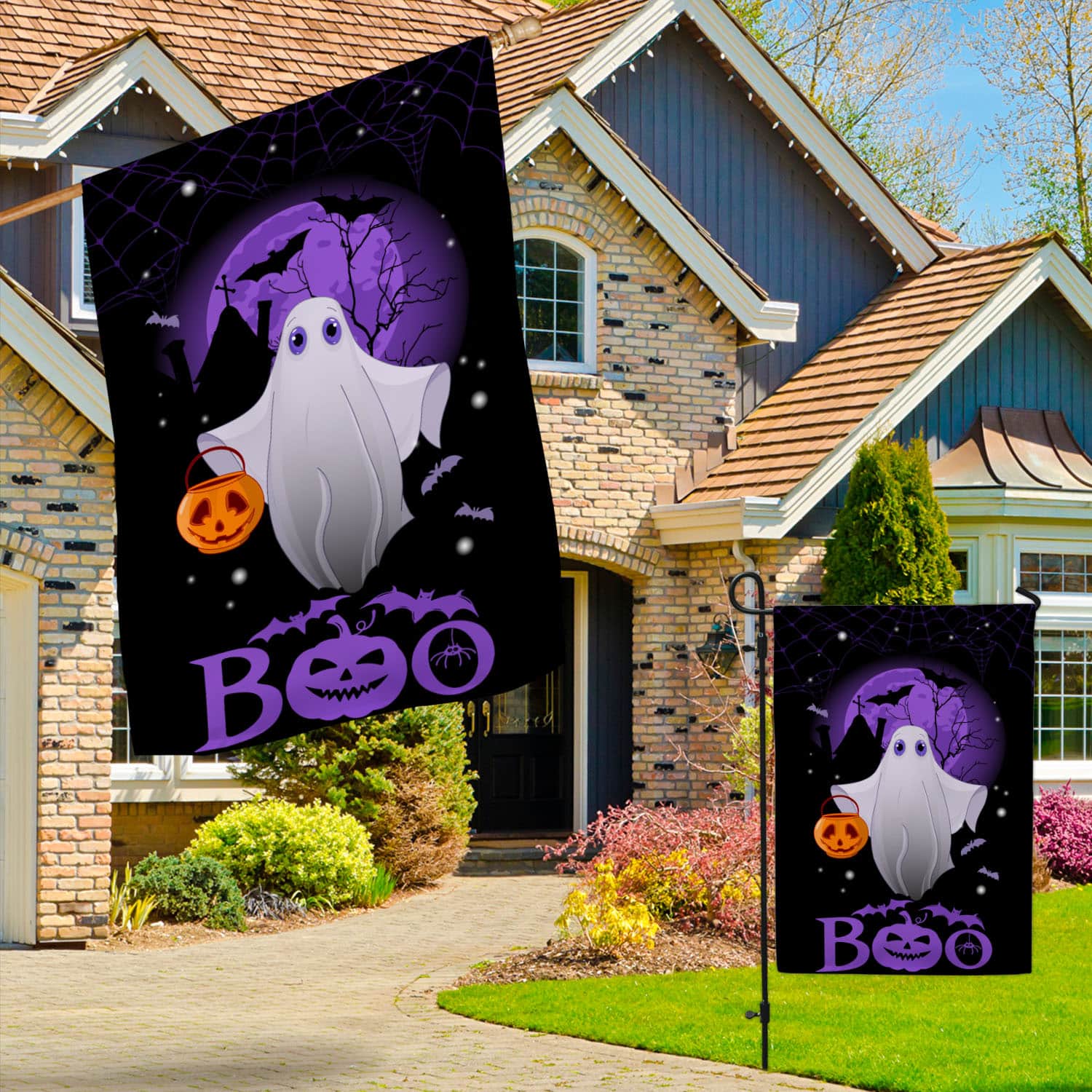 5O. Boo Ghost-30x40 Garden & House Mockup 3