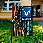 4VT. US Air Force Veteran Garden Flag Mockup 3