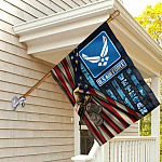 4VT. US Air Force Veteran House Flag Mockup 2