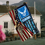 4VT. US Air Force Veteran House Flag Mockup 4