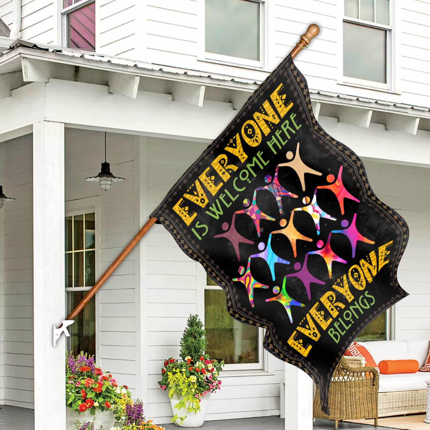 30x40 House Flag Mockup 7