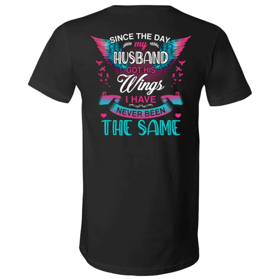 Since The Day My HusbanV-Neck, Black, V-Neck T-Shirt Since The Day My HusbanV-Neck, Black, V-Neck T-Shirt