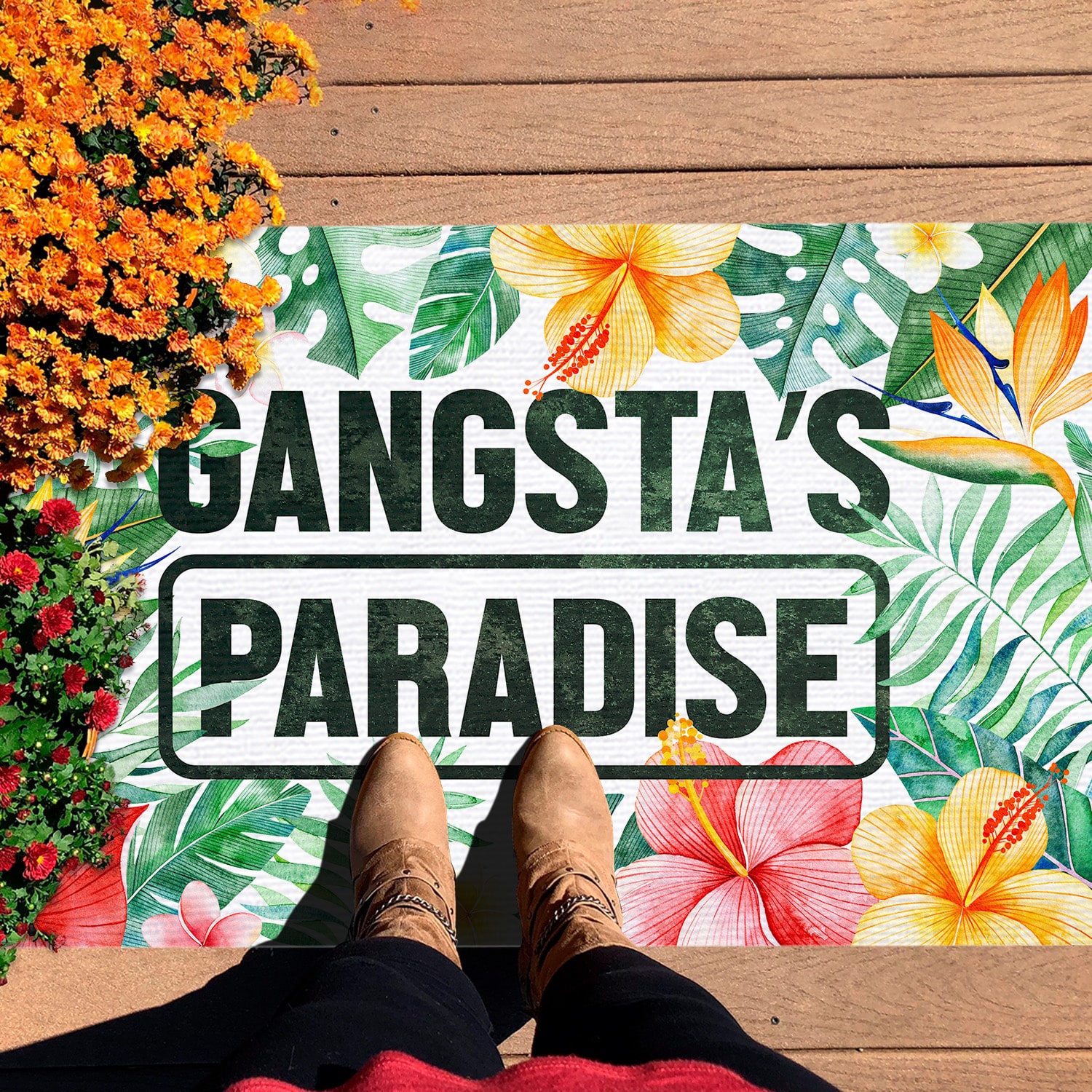 3LV. Gangstas Paradise () Doormat mockup 7