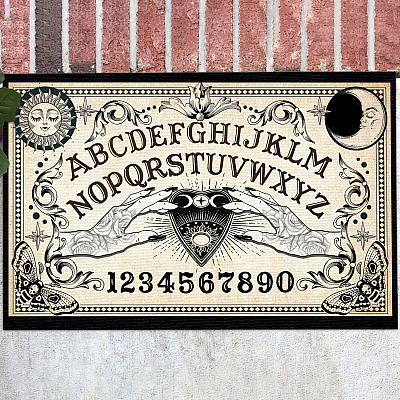 Ouija Board Sun And Moon Halloween Indoor Doormat - Witches Devil Hippie Psychic Outdoor Door Mat