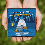 Personalized Saying To My Smokin’ Hot Camping Partner Buddies Couple Whisper Custom Alluring Beauty Necklace