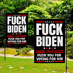 3KNG. Fuck Biden_30x40 Garden Flag Mockup 2 Side