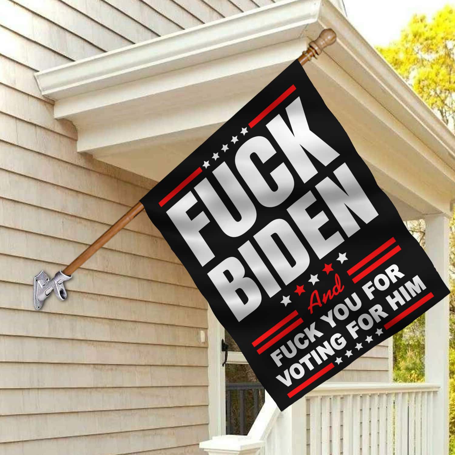 3KNG. Fuck Biden_30x40 House Flag Mockup 2
