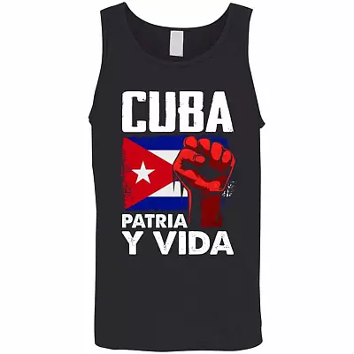 Patria Y Vida Viva Cuba Libre, Black, Unisex Tank Top