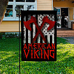 36 HG. Viking With Axe (5) 2 Garden Flag Mockup 3