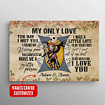 Personalized My Only Love The Day I Met You Jack And Sally Wrapped Framed Canvas Prints - Unframed Poster