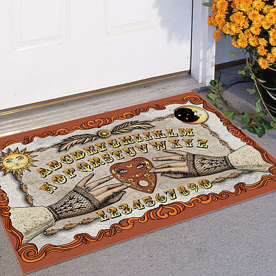 Ouija Board Sun And Moon Outdoor Indoor Doormat – Halloween Witch Devil Hippie Psychic Door Mat
