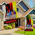8KNG. Indigenous people 30X40 Garden & House Mockup 3fx
