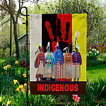 8KNG. Indigenous people 30X40 Garden Flag Mockup 5fx