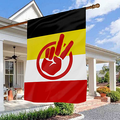 AIM American Indian Movement Wounded Knee 1973 Garden Flag - House Flag - Wall Flag