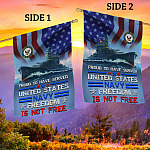6VT. Proud To Have Served US Navy House Flag Mockup 2 Side