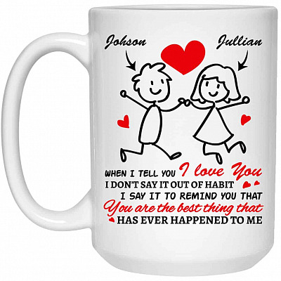 15 oz. White Mug