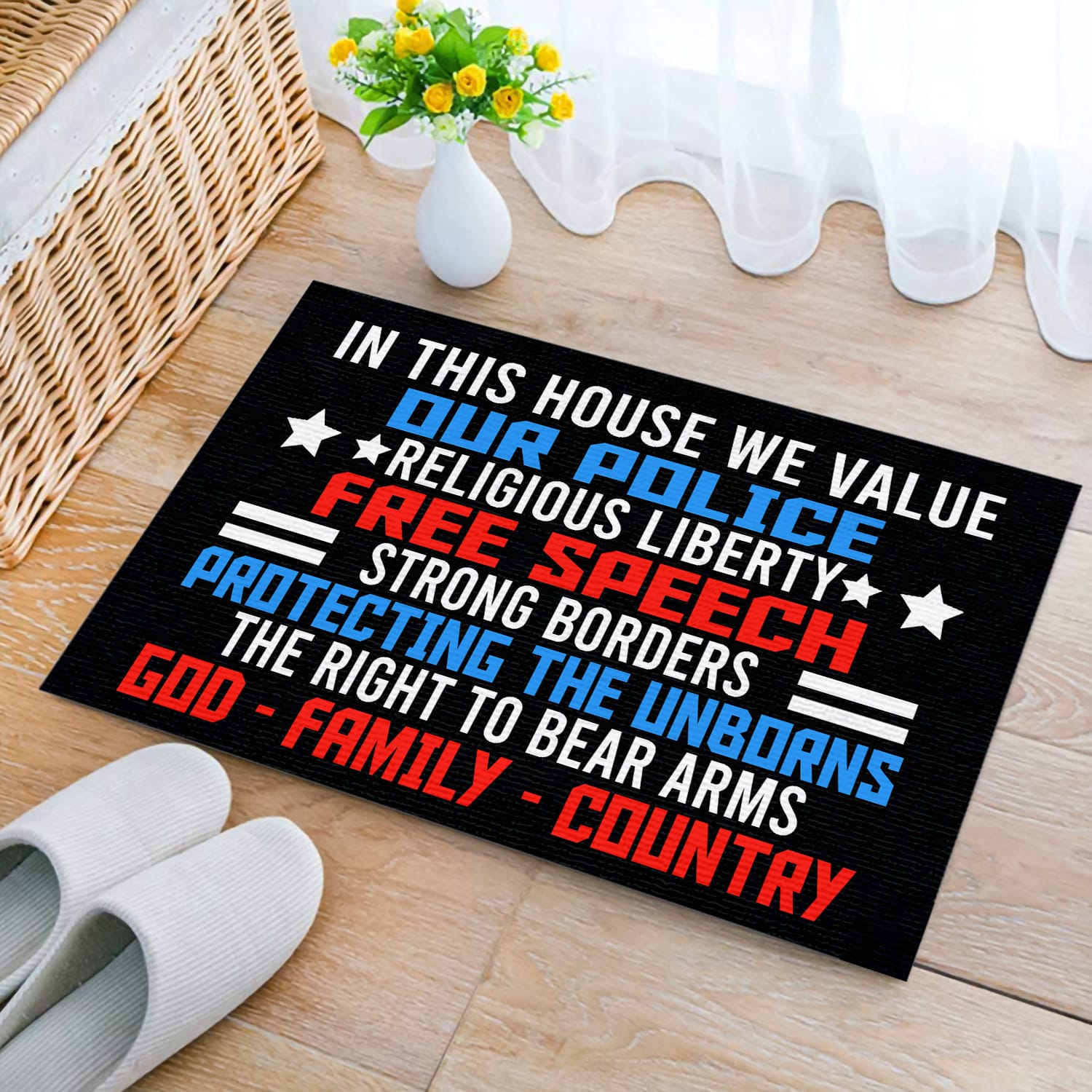 6MH. God Family Doormat Doormat mockup 2