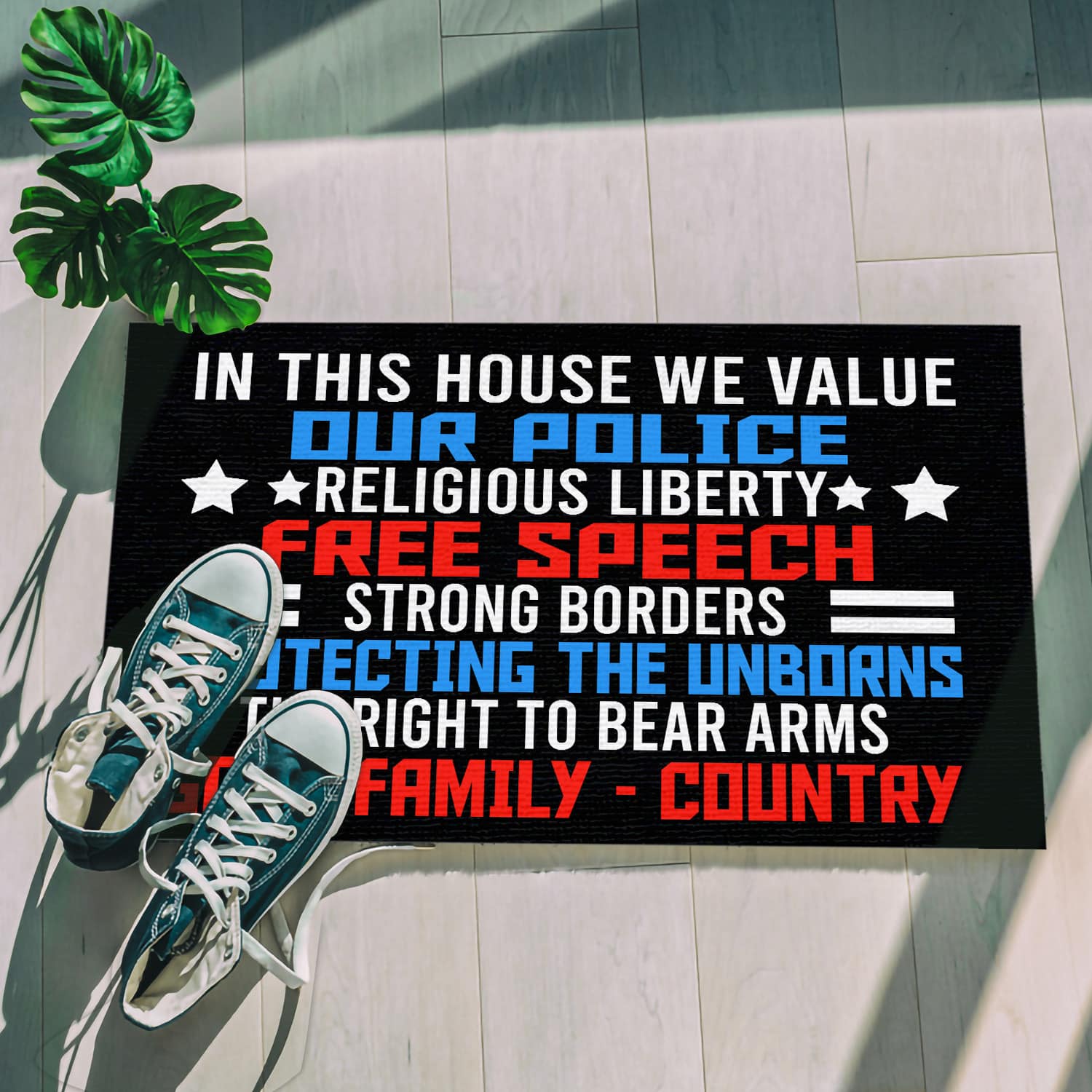 6MH. God Family Doormat Doormat mockup 5