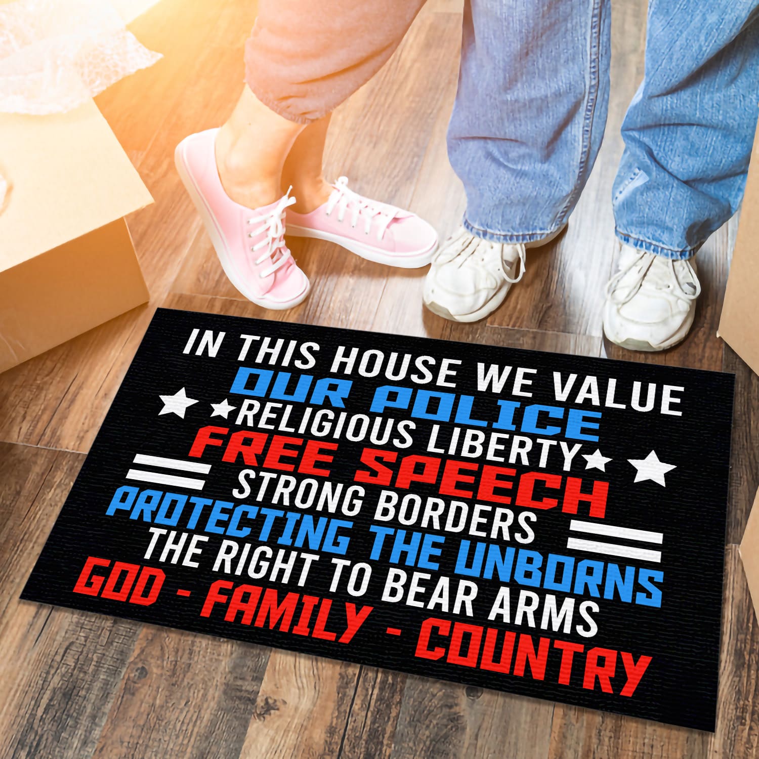6MH. God Family Doormat Doormat mockup 6