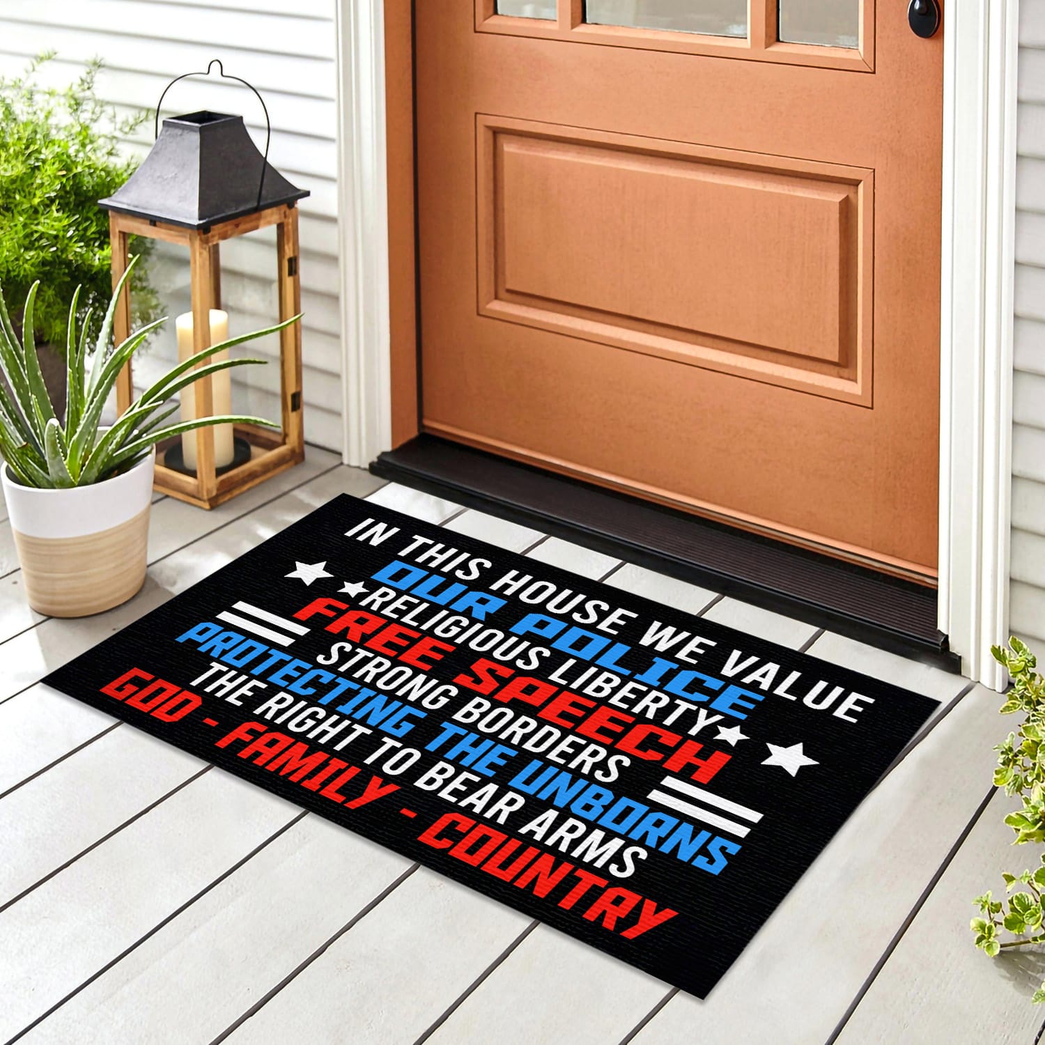 6MH. God Family Doormat Doormat mockup 8