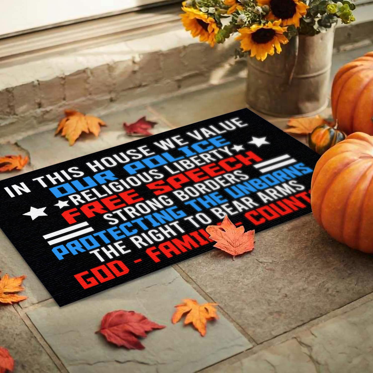 6MH. God Family Doormat Doormat mockup 9