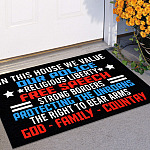 6MH. God Family Doormat Doormat mockup 11