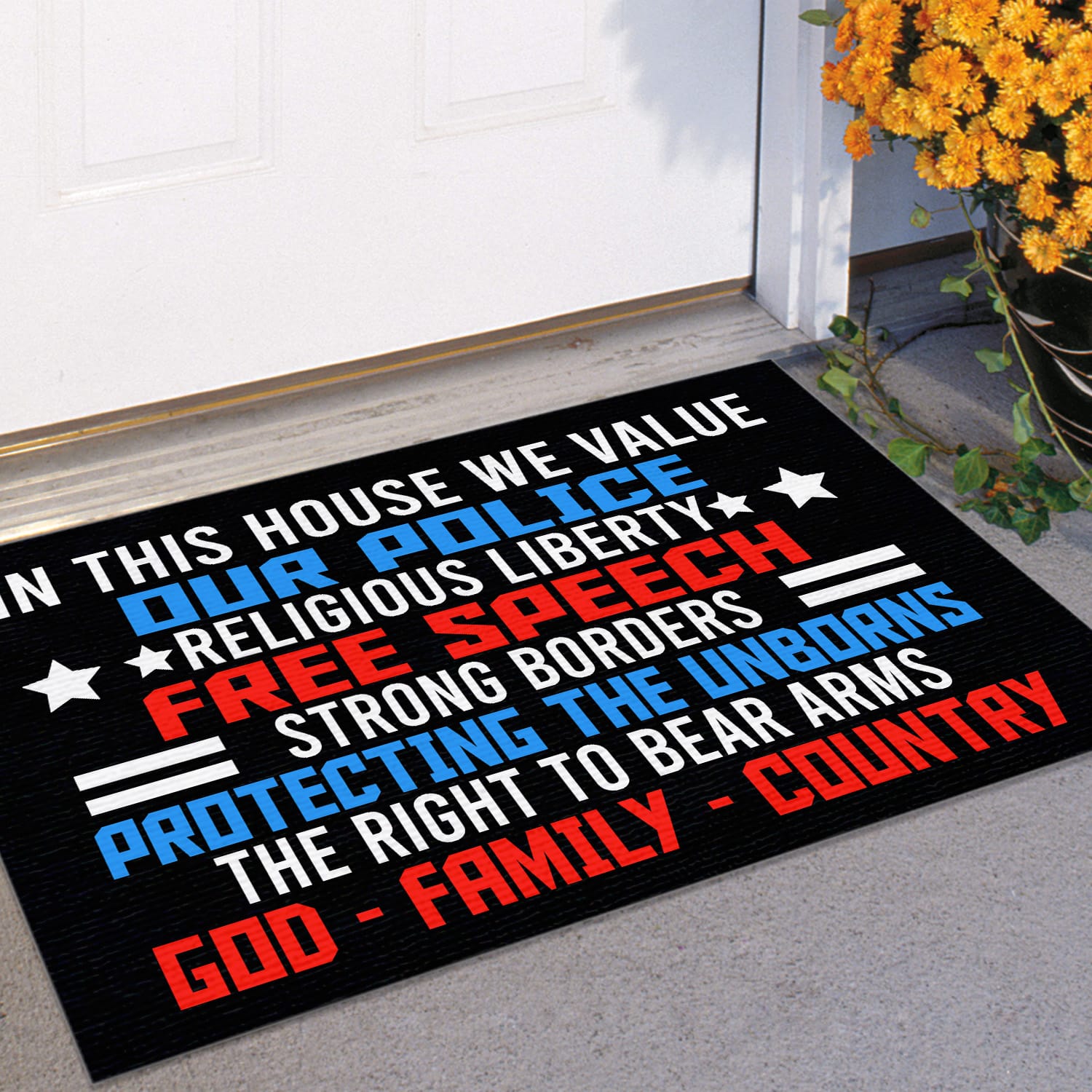 6MH. God Family Doormat Doormat mockup 11