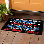 6MH. God Family Doormat Doormat mockup 1