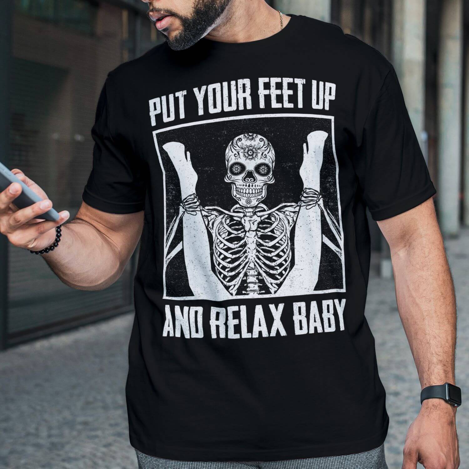 1VT. Put Your Feet Up Skull mk2
