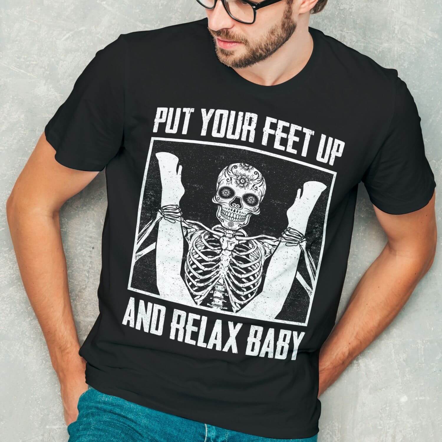 1VT. Put Your Feet Up Skull mk1