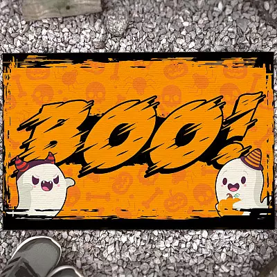 Boo Halloween Doormat - Outdoor Indoor Doormat