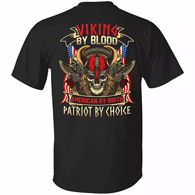 Viking By Blood American, Black, Unisex T-Shirt