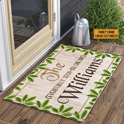 Alternative view of Personalized Family Name The Eventually Soon-ish One Day Doormat - Outdoor Indoor Doormat