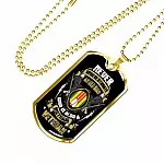 Never Underestimate An Old Man Who Is Also A Vietnam Veteran Dog Tag Pendant Necklace