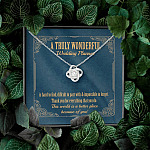 A Truly Wonderful Wedding Planner Is Hard To Find Love Knot Necklace - Event Planner Wedding Coordinator Gift