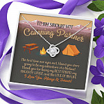 To My Smoking Hot Camping Partner Love Knot Pendant Necklaces - Funny Camping Partner Gift To My Smoking Hot Camping Partner Love Knot Pendant Necklaces - Funny Camping Partner Gift