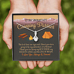 To My Smoking Hot Camping Partner Alluring Beauty Pendant Necklace - Funny Camping Partner Gift