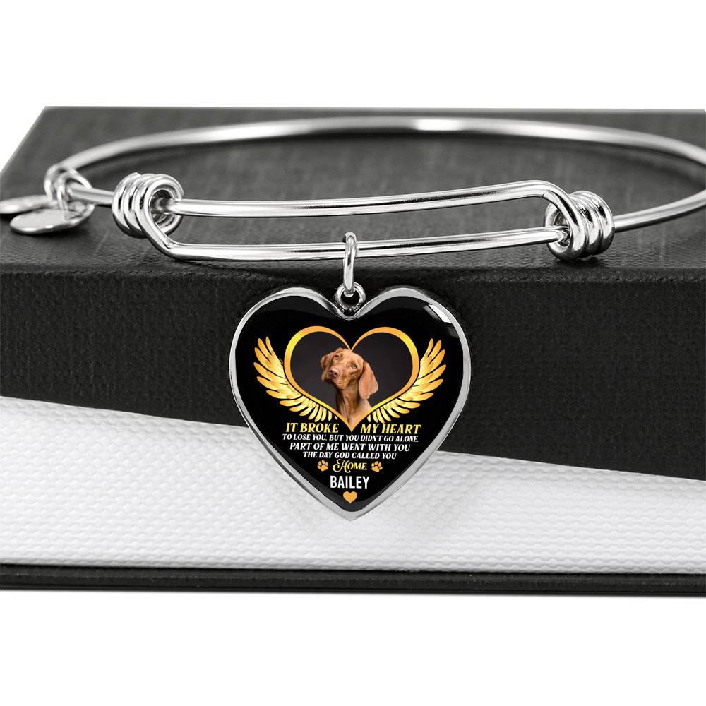Personalized Photo It Broke Our Hearts To Lose You Heart Pendant Necklace - Memorial Pet Custom Photo Gift Personalized Photo It Broke Our Hearts To Lose You Heart Pendant Necklace - Memorial Pet Custom Photo Gift
