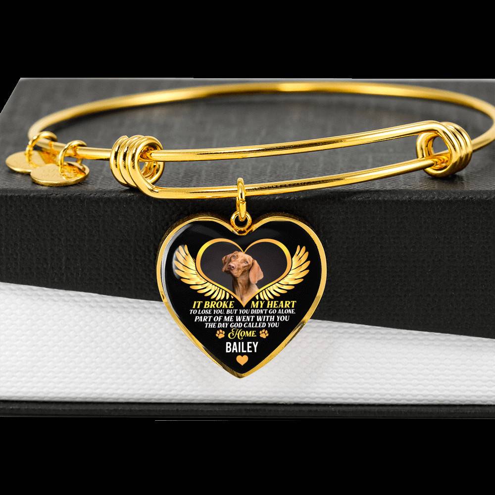 Personalized Photo It Broke Our Hearts To Lose You Heart Pendant Necklace - Memorial Pet Custom Photo Gift Personalized Photo It Broke Our Hearts To Lose You Heart Pendant Necklace - Memorial Pet Custom Photo Gift