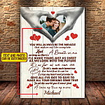 Personalized You Will Always Be The Miracle Framed Canvas - Unframed Poster - Custom Photo Couple Gift