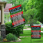 2KNG. Love Thy Neighbor 30x40 Garden & House Mockup 1