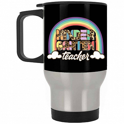 14 oz. Silver Travel Mug