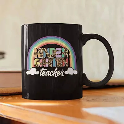 Leopard Kindergarten Teacher Ceramic Coffee Mug - Water Bottle
