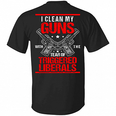 i clean my guns shirt, Black, Unisex T-Shirt
