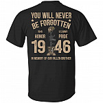 never be forgotten shirt, Black, Unisex T-Shirt