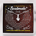 Personalized to My Smokin' Hot Soulmate the Day I Met You My Life Changed Alluring Pendant Necklace - Alluring Beauty Necklace