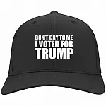 voted for trump hat, Black, Twill Cap