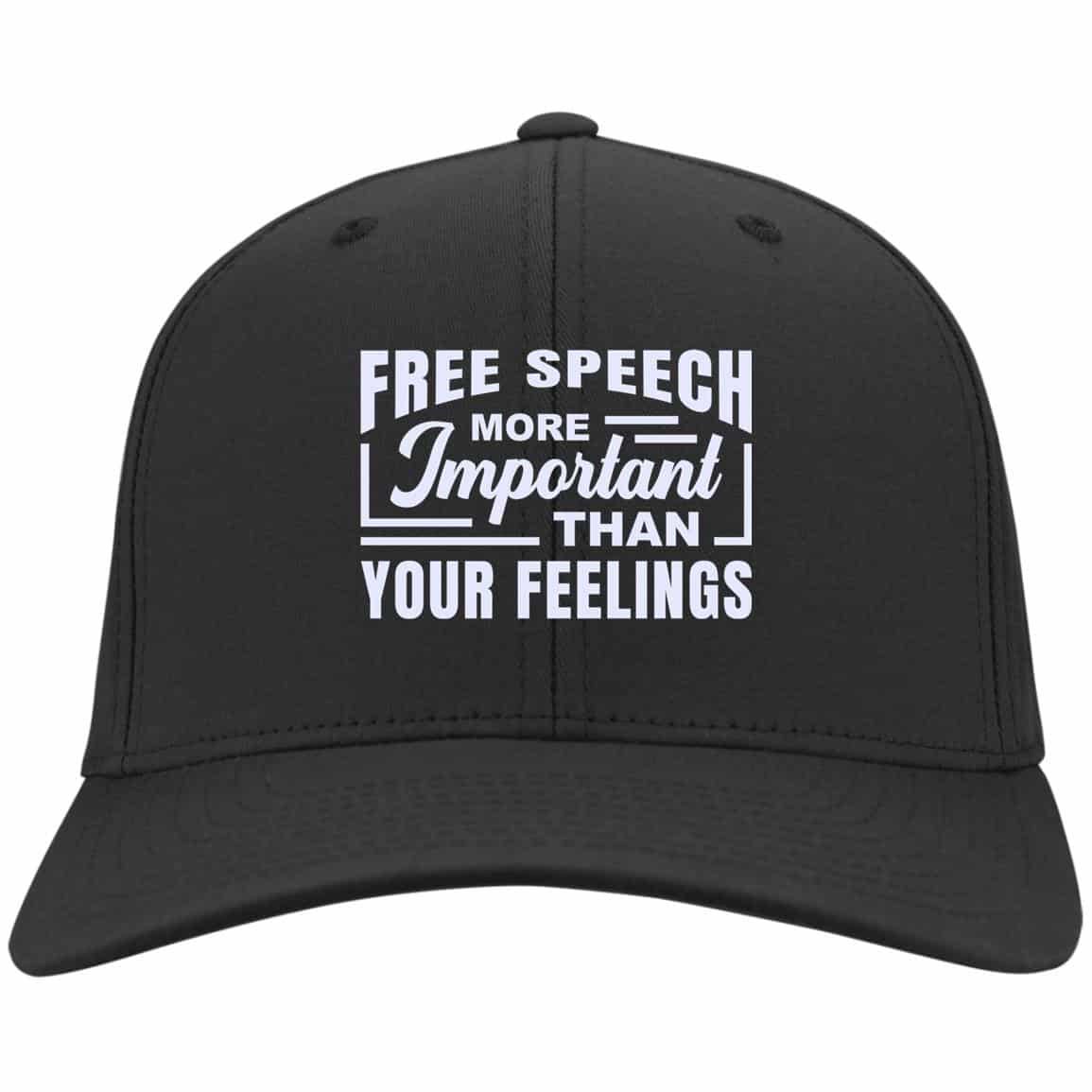 free speech hat, Black, Twill Cap
