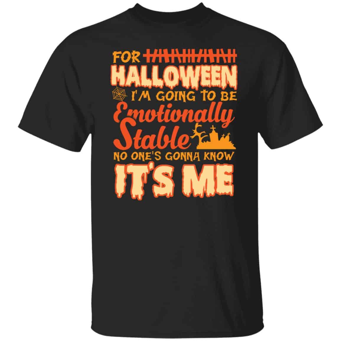 For Halloween I'm Going Tshirt, Black, Unisex T-Shirt